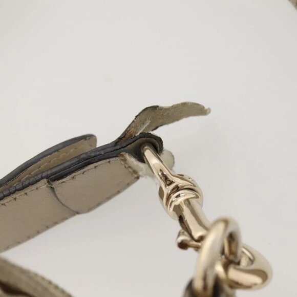 GUCCI GG Canvas Shoulder Bag Beige Gold - Picture 9 of 16